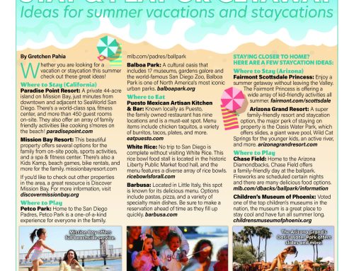 Ideas for Summer Vacations and Staycations