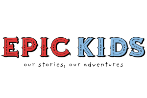 Epic Kids logo on a white background