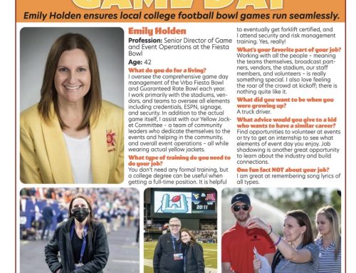 Game Day: Emily Holden Ensures Local College Football Bowl Games Run Seamlessly