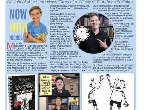 Behind the Book: Nicholas Bubeck Interviews “Diary of a Wimpy Kid” Author Jeff Kinney