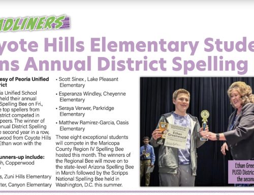 Coyote Hills Elementary Student Wins Annual District Spelling Bee