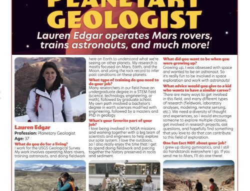 Planetary Geologist: Lauren Edgar Operates Mars Rovers, Trains Astronauts, and Much More!