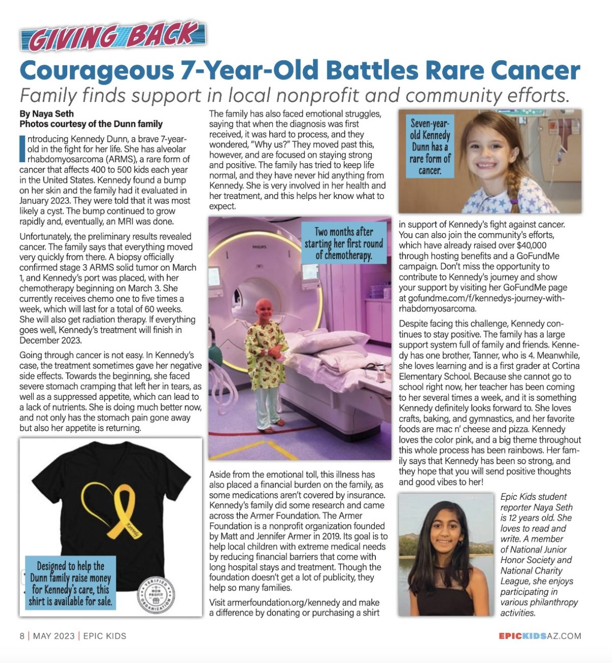 Courageous 7-Year-Old Battles Rare Cancer - Epic Kids