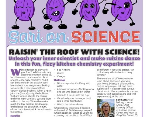 Sari on Science: Unleash Your Inner Scientist and Make Raisins Dance in this Fun, Fizzy Kitchen Experiment