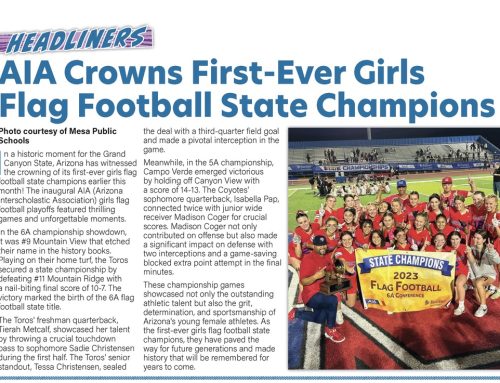 AIA Crowns First-Ever Girls Flag Football State Champions