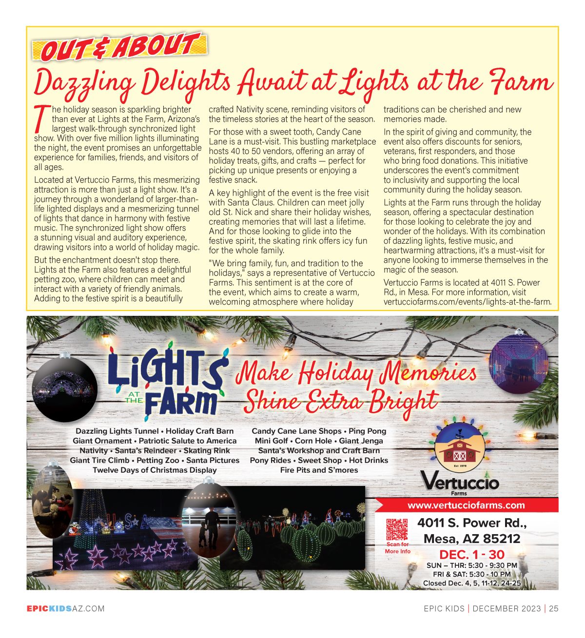 Dazzling Delights Await at Vertuccio Farms' Lights at the Farm Epic Kids