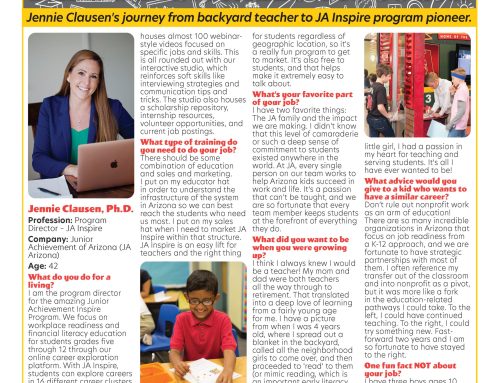 Empowering Arizona’s Youth: Jennie Clausen’s journey from backyard teacher to JA Inspire program pioneer