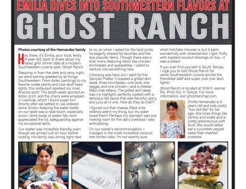 Kid Critic Emilia Dives into Southwestern Flavors at Ghost Ranch