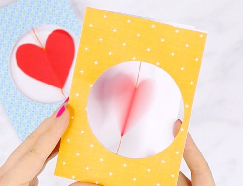 Arts & Crafts: Valentine Heart Spinner Card 💌